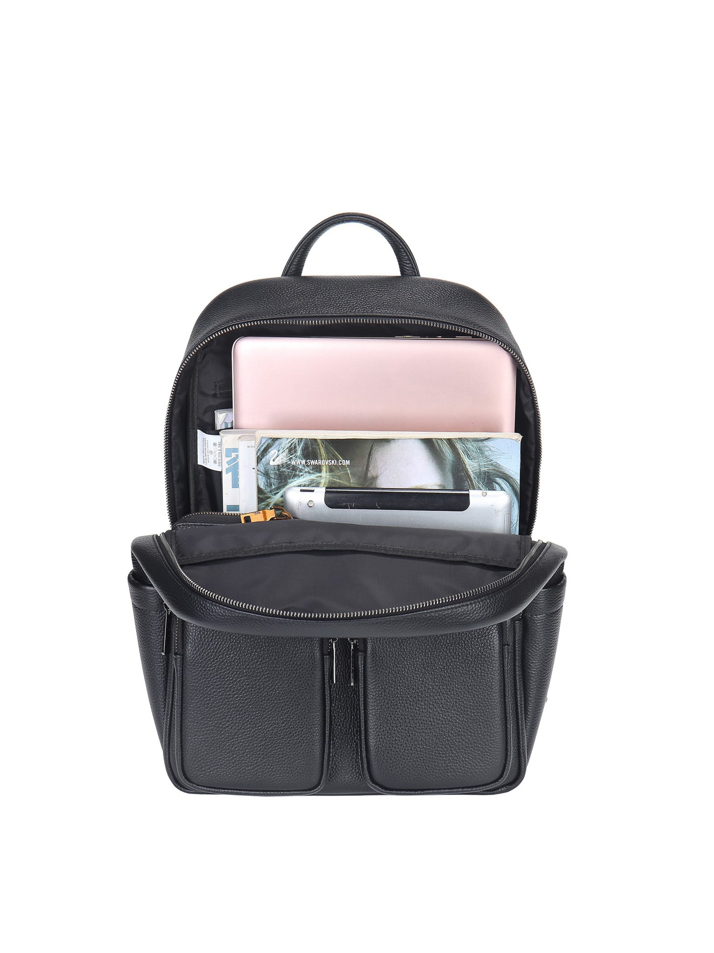 Zaino 'Zaino Vera Pelle B Cavalli - Chiusura Zip 42x30x13 cm' di B. Cavalli in nero