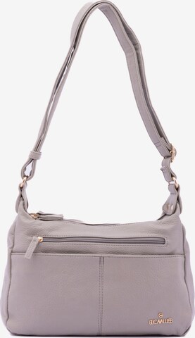 Borsa a spalla 'Borsa a Tracolla Donna Ecopelle con Zip e Tasche Multiple - B Cavalli' di B. Cavalli in grigio: frontale