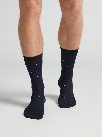 IUMAN Intimissimi Uomo Socks in Blue: front