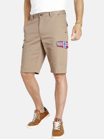 Jan Vanderstorm Loosefit Cargobermuda 'Kristof' in Beige: predná strana