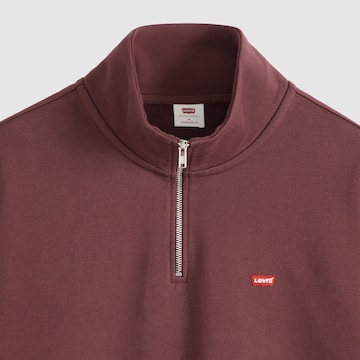 LEVI'S ® Sweatshirt 'Original HM 1/4 Zip' i rød