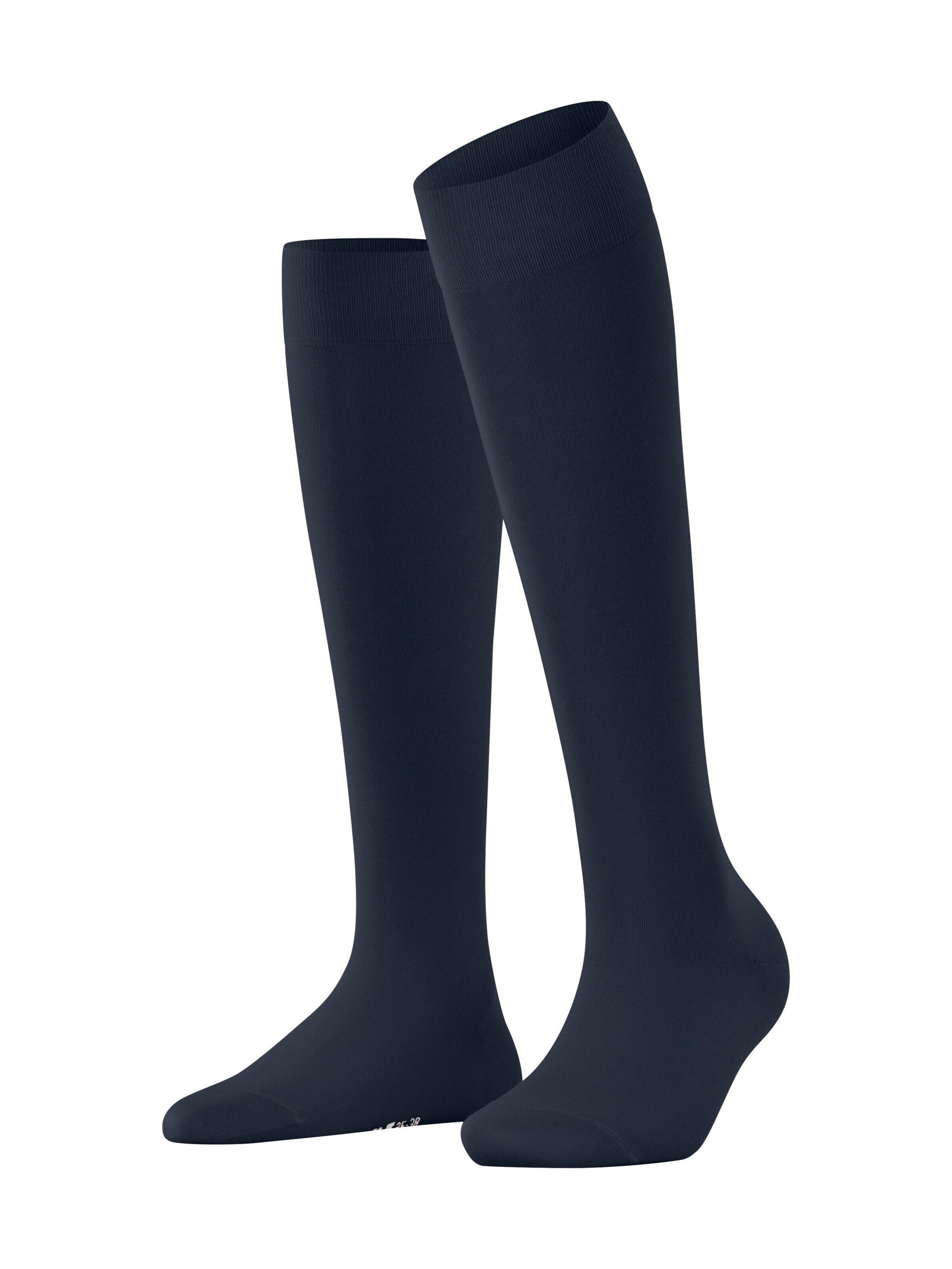 FALKE Kniestrümpfe 'Cotton Touch'‌‌‌‌‌‌‌‌‌‌ in Blau: Vorderseite