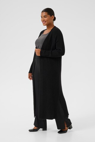 Cardigan 'KCRinye' KAFFE CURVE en noir