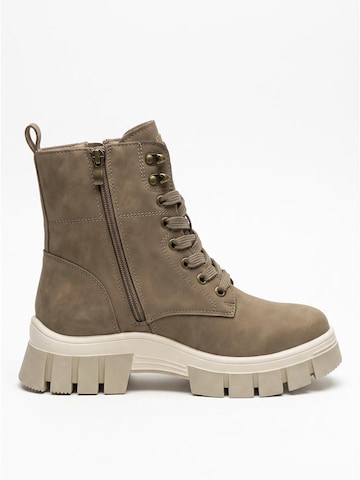 TorWeit Enkellaarsje 'Cool Lace Up Ankle Boots' in Beige