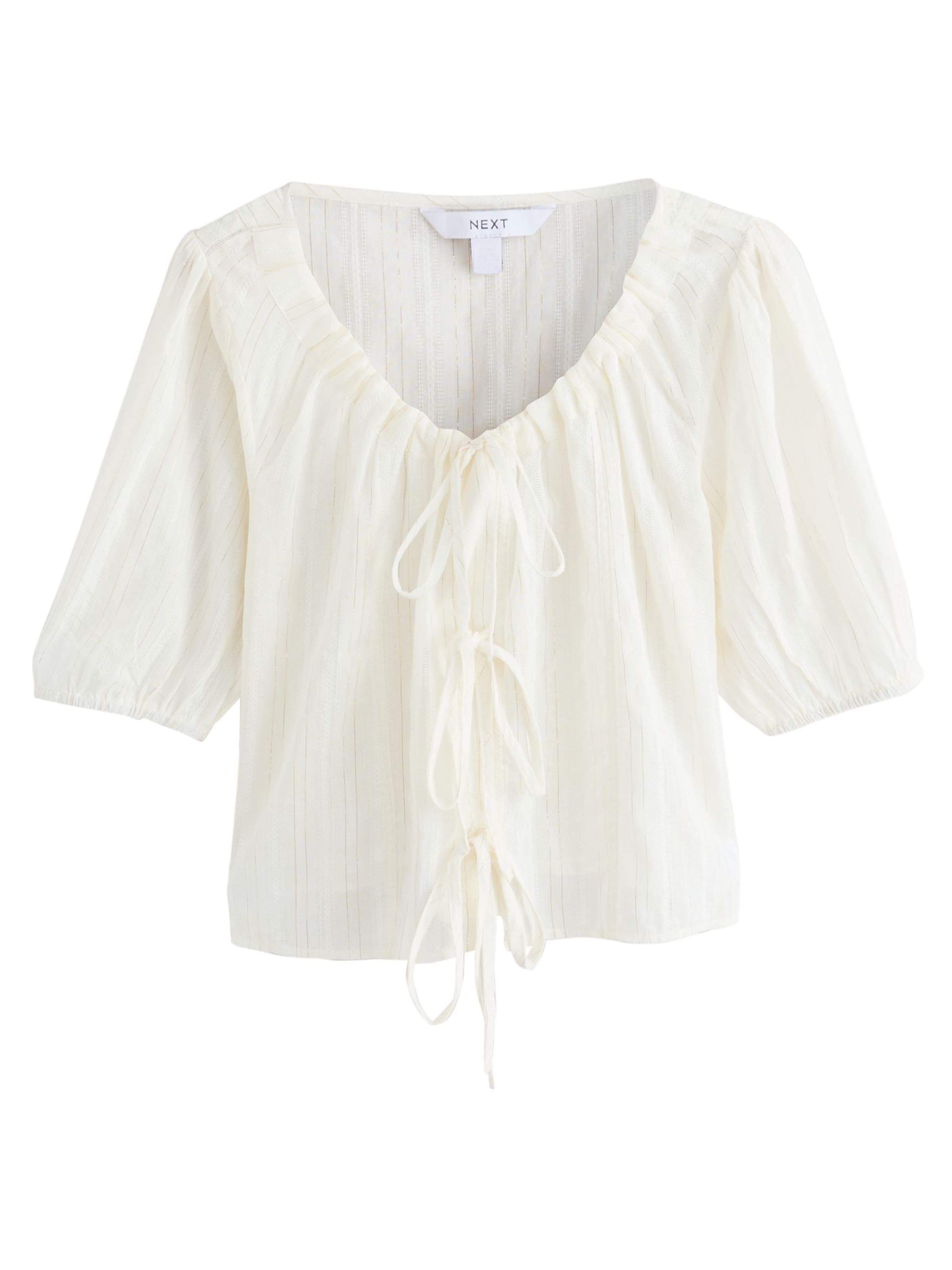 Next Blouse in Wit: voorkant