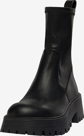 Bottines Pull&Bear en noir : devant