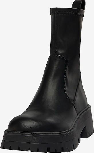 Botine Pull&Bear pe negru, Vizualizare produs