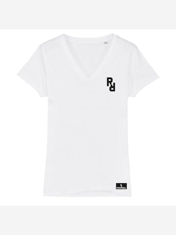 Rheinrebell Shirt 'T Shirt V Ausschnitt "California"'‌‌‌‌‌ in Schwarz