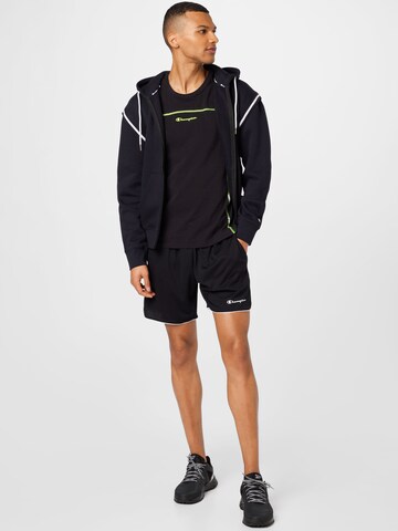 Champion Authentic Athletic Apparel Zip-Up Hoodie in Black