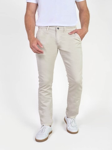 Le Temps Des Cerises Regular Jeans in Beige: voorkant