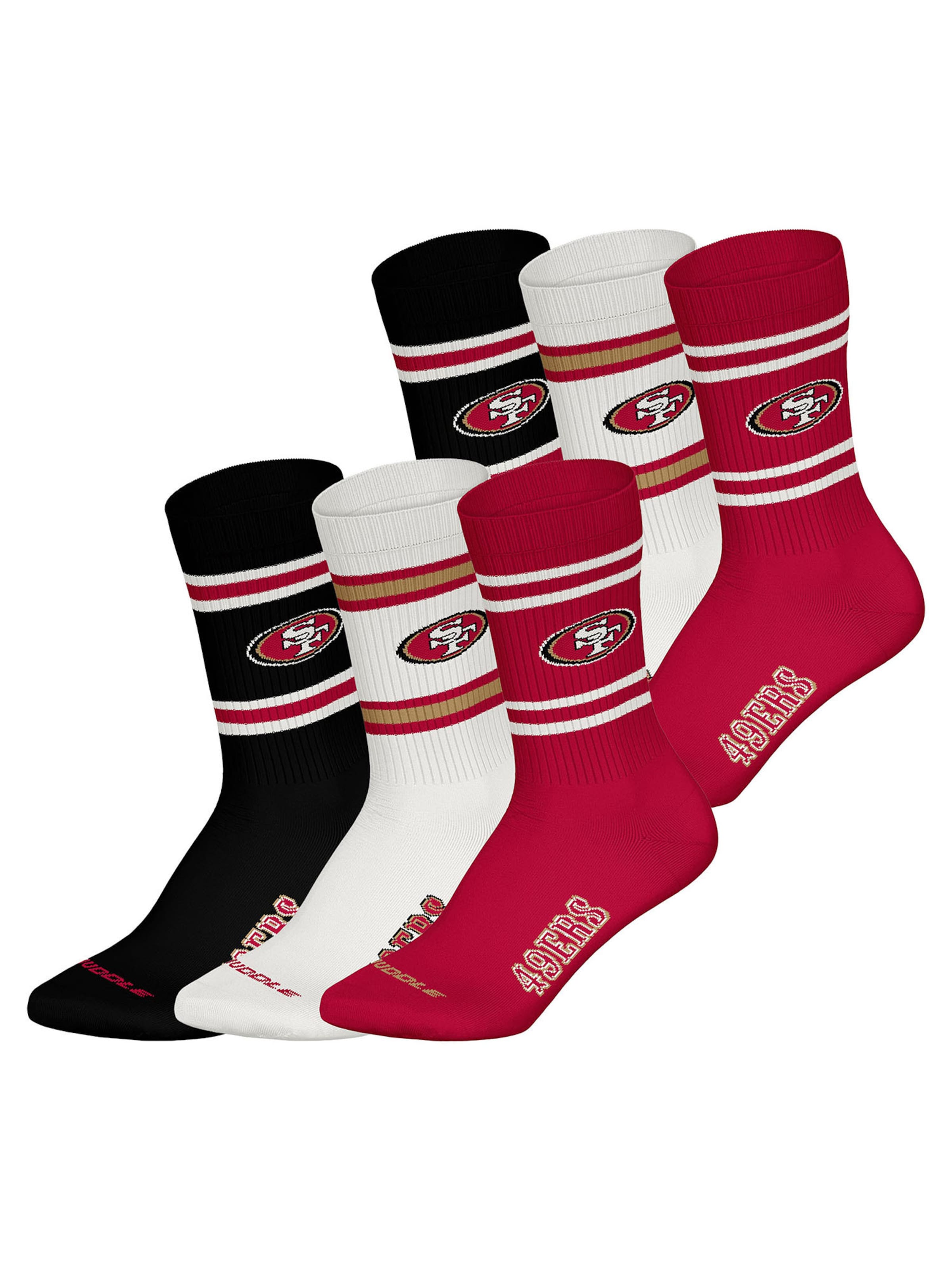 Huddle Socks 'San Francisco 49Ers' in Red: front