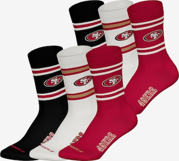 Chaussettes 'San Francisco 49Ers' Huddle en rouge : devant