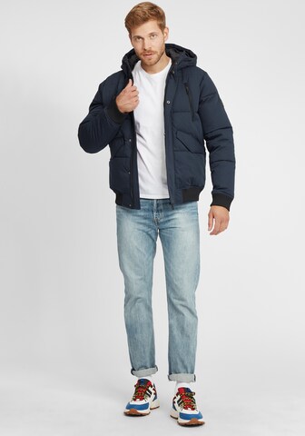 INDICODE JEANS Winterjas 'Ravert' in Blauw