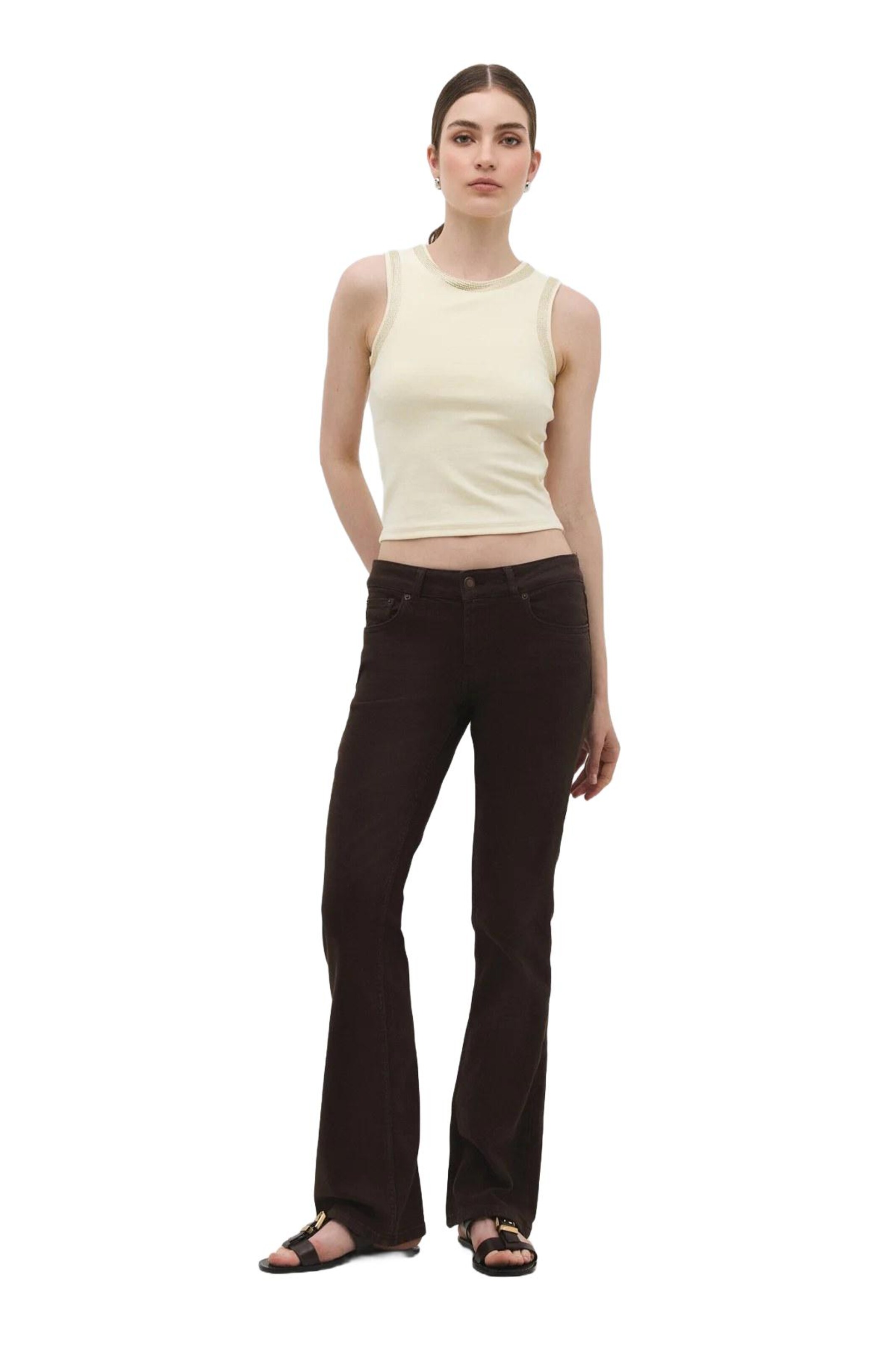 No Matter What Top in Beige