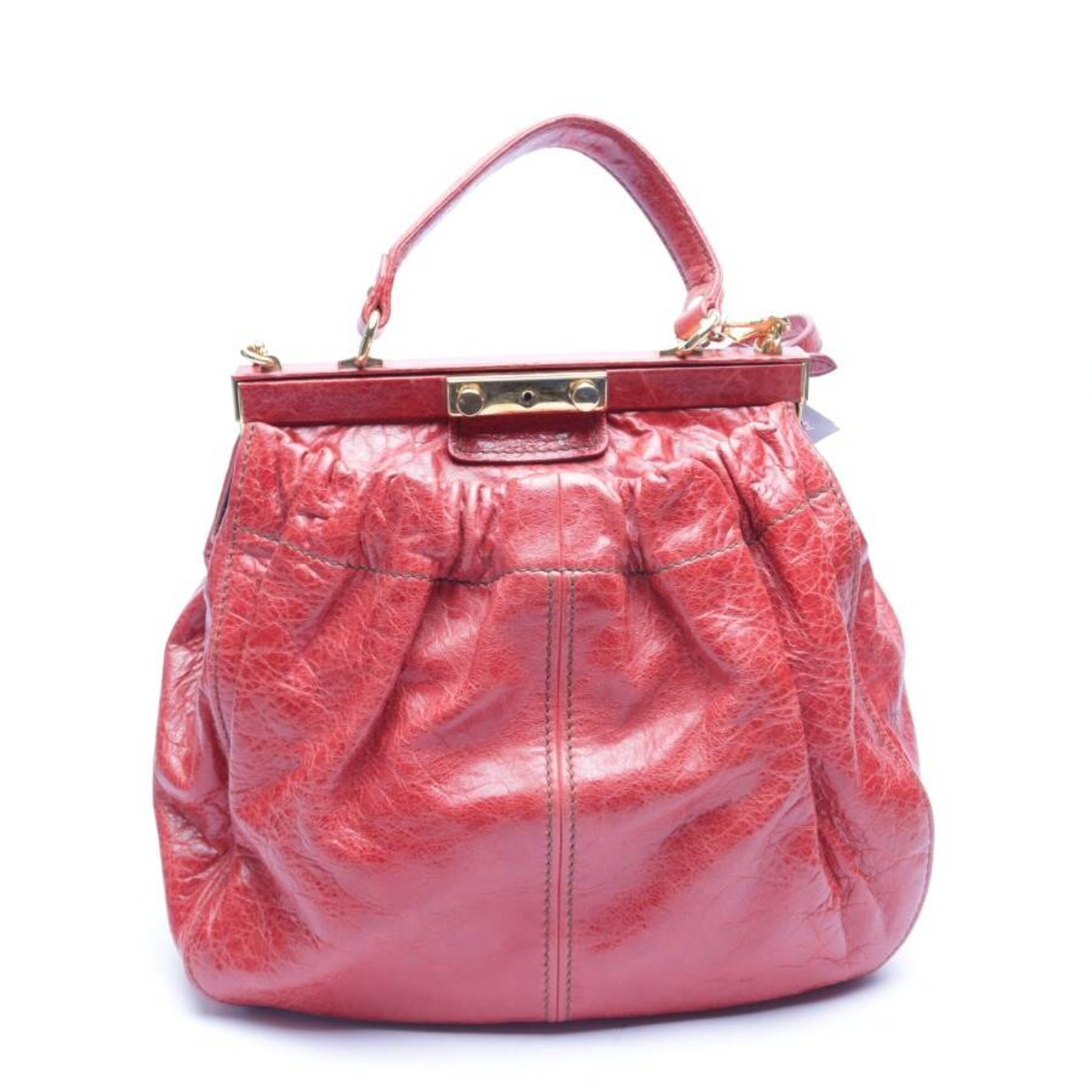 Miu miu red leather bag hotsell