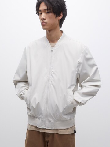 Veste mi-saison Pull&Bear en blanc : devant