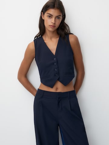 Pull&Bear Gilet in Blauw: voorkant