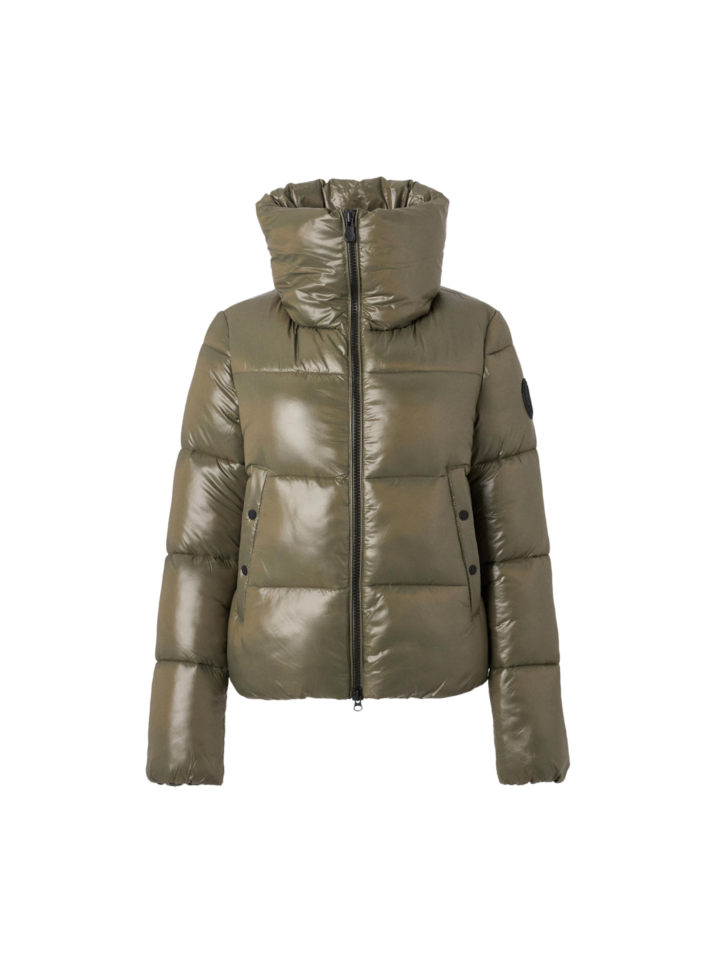 SAVE THE DUCK Zimní bunda 'ISLA' – zelená: přední strana