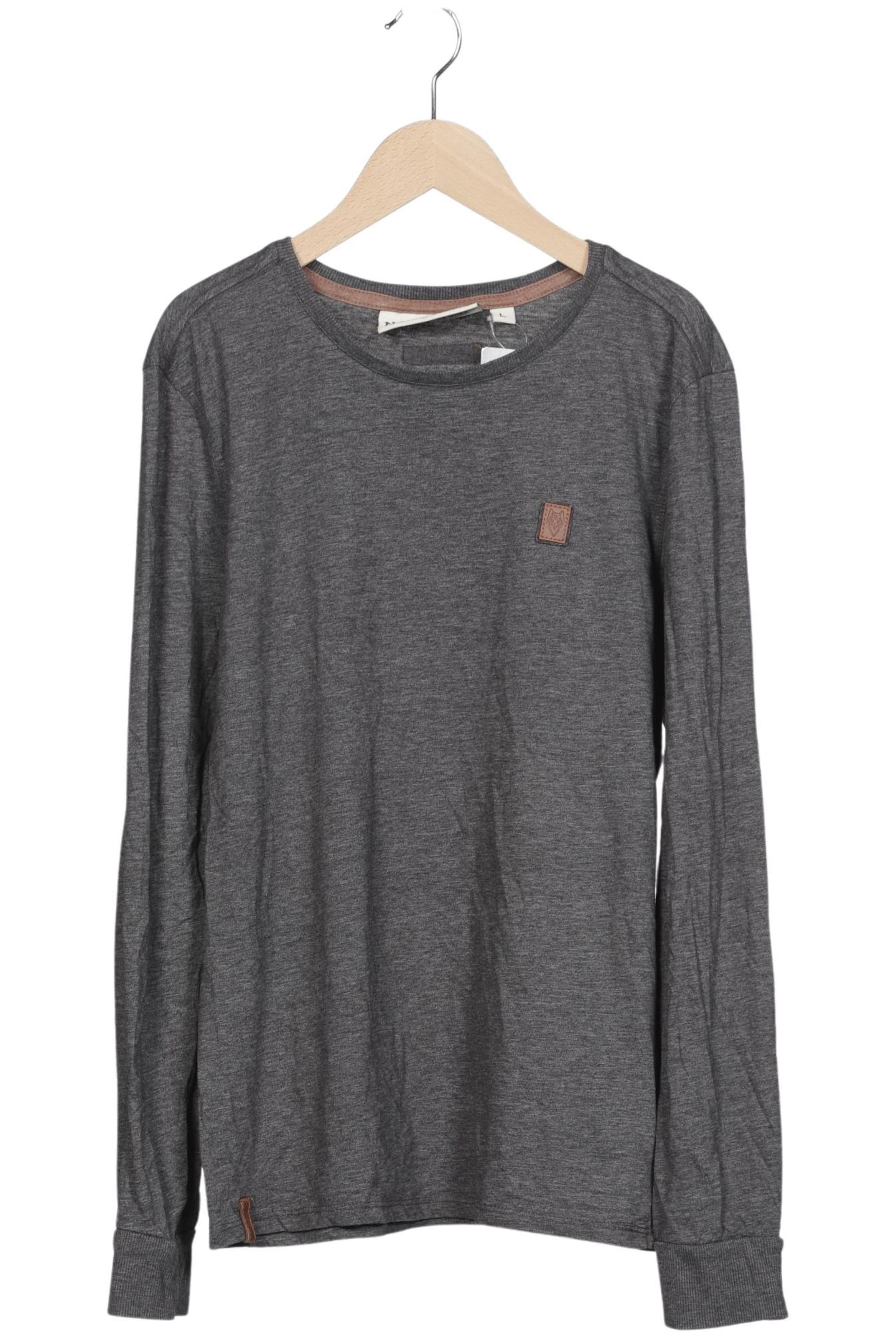 naketano Langarmshirt L in Grau: Vorderseite