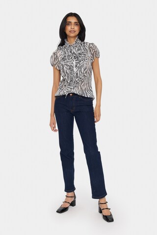 SAINT TROPEZ Bluse 'Lilja' in Schwarz