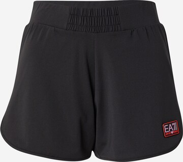 EA7 Emporio Armaniregular Sportske hlače - crna boja: prednji dio