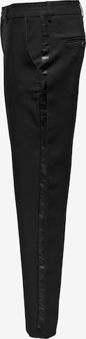 Only & Sons Regular Pleated Pants 'ERIK' in Black