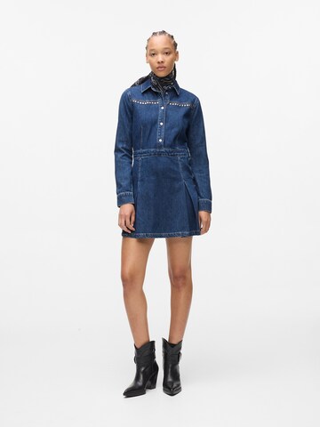 KARL LAGERFELD JEANS Šaty - Modrá: predná strana