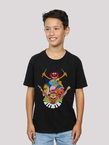 F4NT4STIC Shirt 'Muppets' in Zwart: voorkant