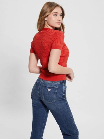 GUESS Knit Cardigan in Red