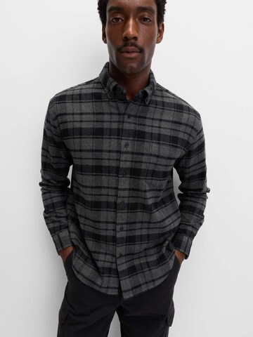 Marks & Spencer Regular Fit Hemd in Grau: Vorderseite