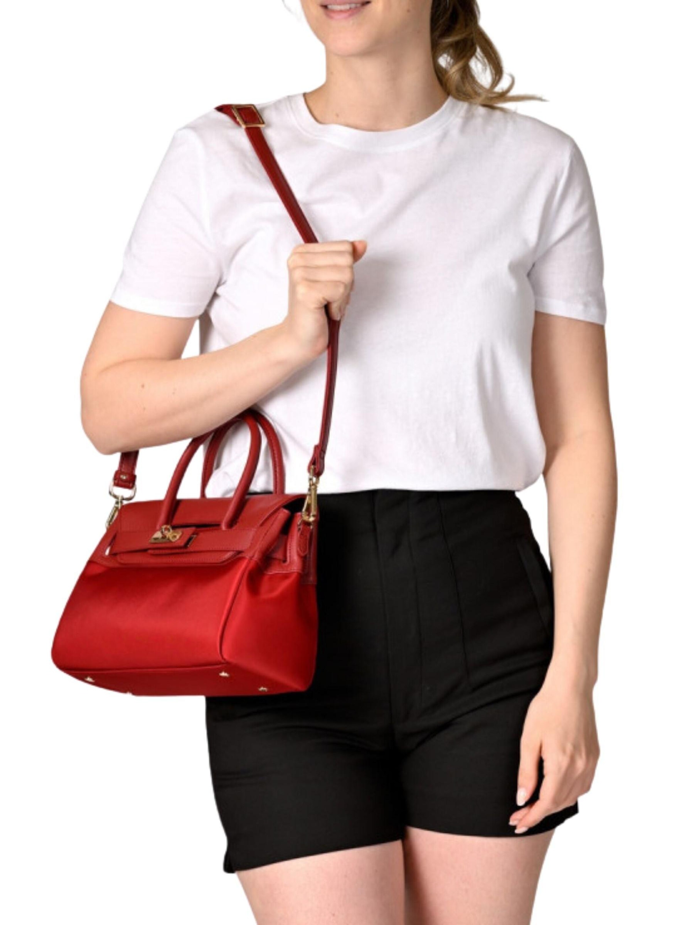 MAC DOUGLAS Handtas 'Mac Douglas Sacs À Main MIX Pyla2 Pany Rouge' in Rood