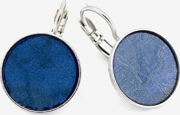 Sergio Engel Oorbellen 'Patina Ohrring 01 Elegante Edelstahlhänger mit patinierten Metallplättchen' in Blauw: voorkant