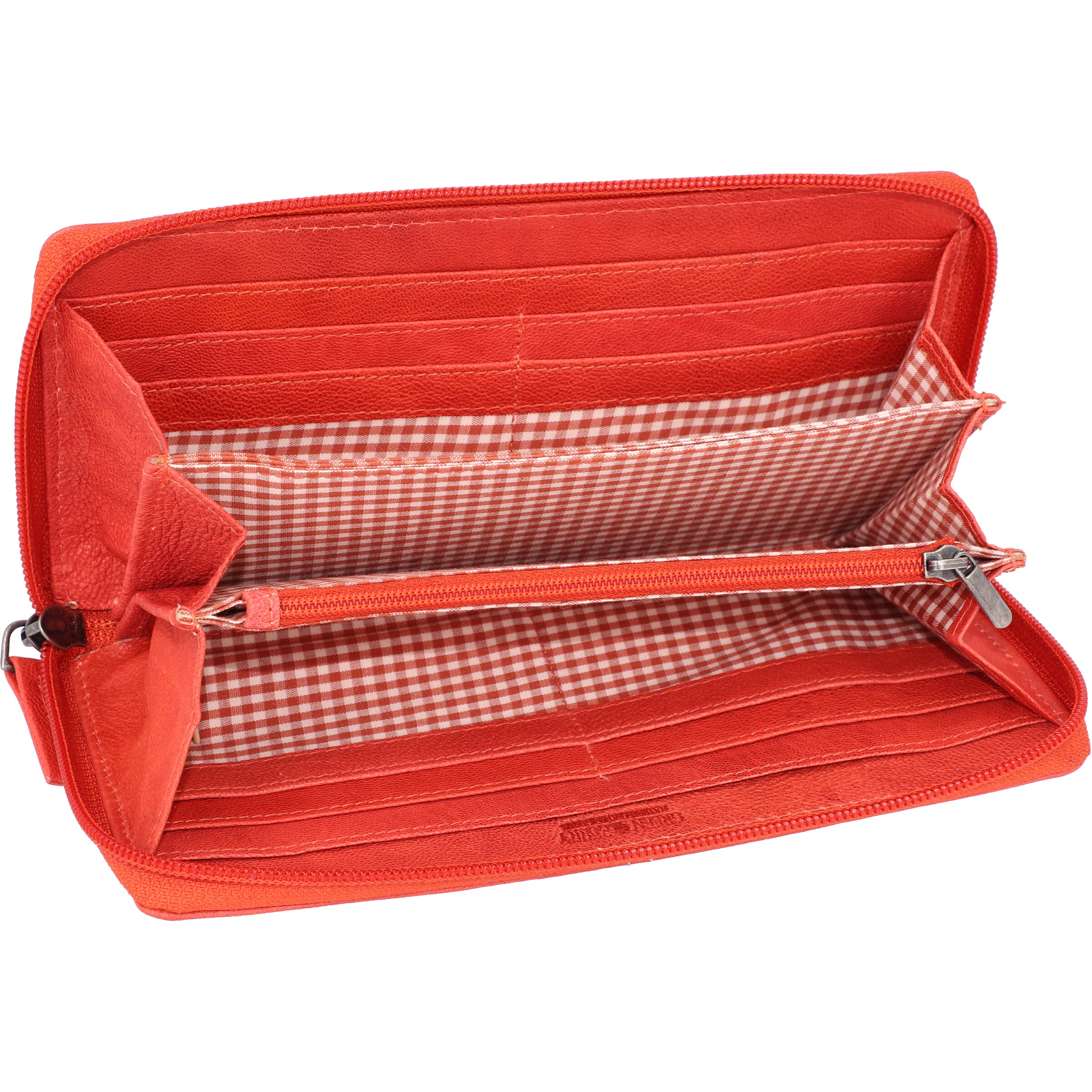 GREENBURRY Wallet 'Tumble Nappa' in Orange