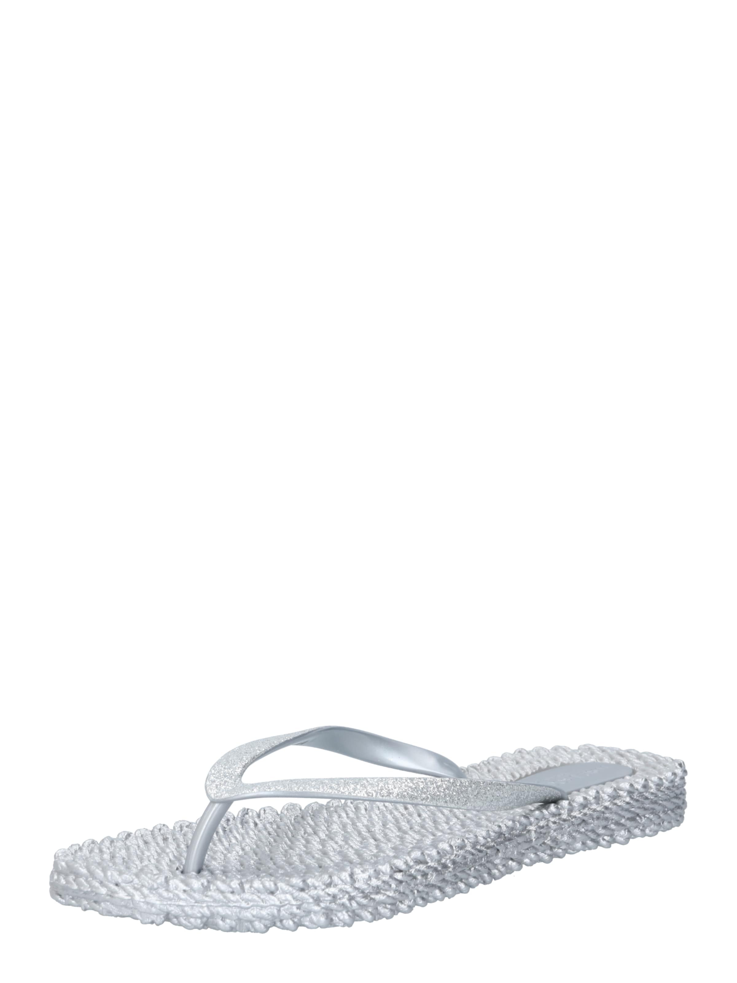 ILSE JACOBSEN Teenslipper in Zilver: voorkant