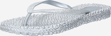 ILSE JACOBSEN T-bar sandals in Silver: front