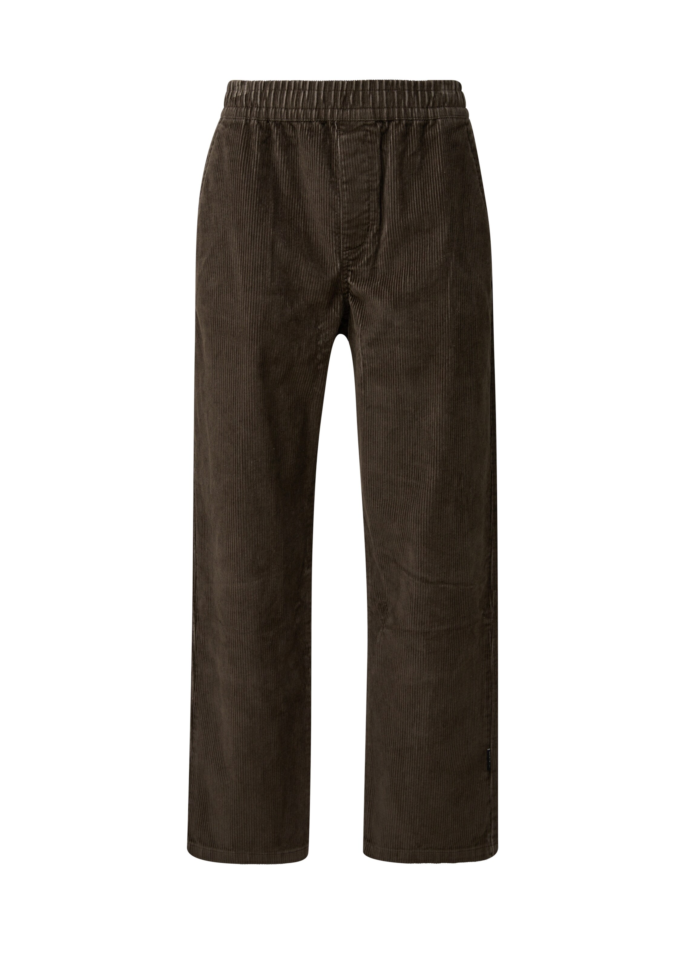 Effilé Pantalon QS en marron : devant