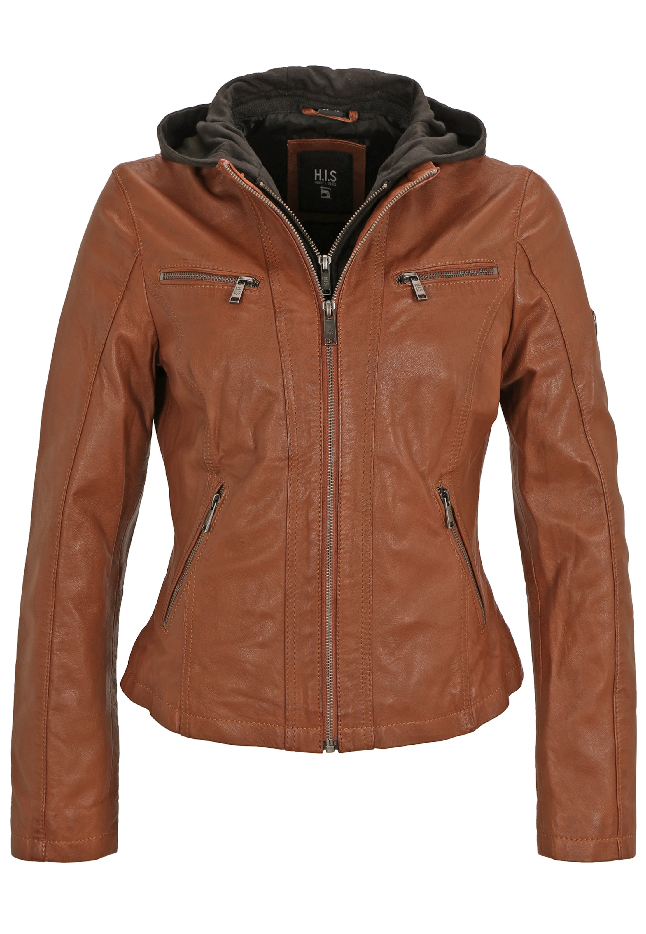 Veste mi-saison H.I.S en marron : devant
