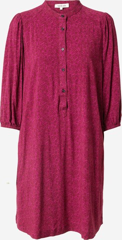 Soft Rebels Shirt Dress in Red: front