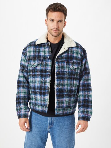 LEVI'S ® Regular fit Between-season jacket 'Vintage Fit Sherpa Trucker' in Mixed colours: front