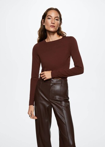 MANGO Loosefit Hose 'Maki' in Braun