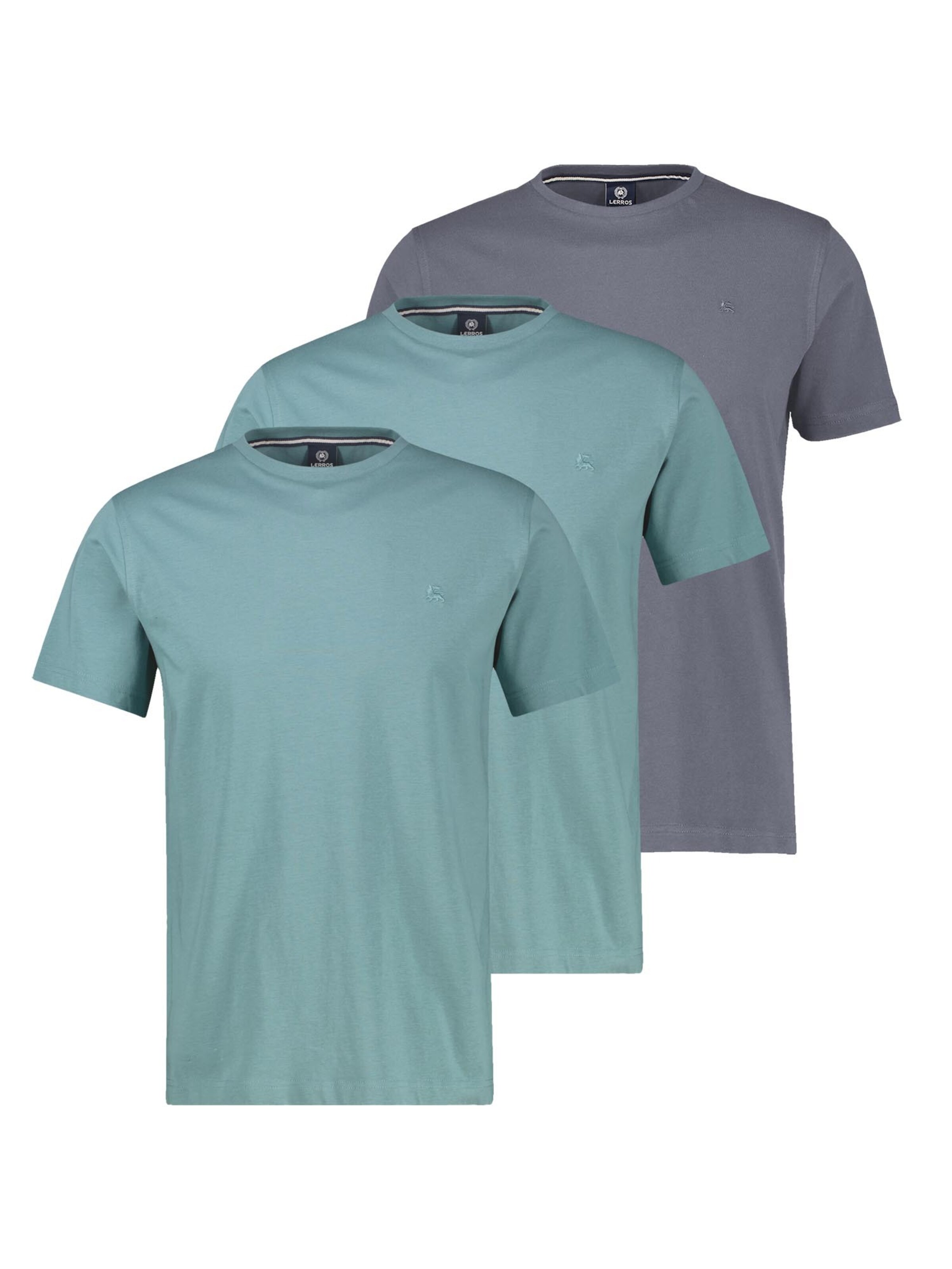 LERROS Shirt 'Basic'‌‌ in Grau: Vorderseite
