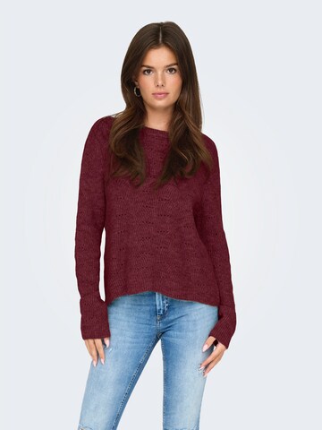 Pull-over 'ONLLOLLI' ONLY en rouge : devant