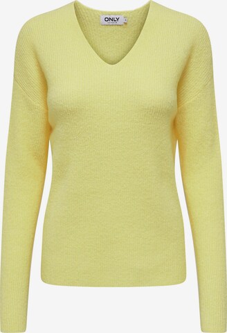 Pull-over 'Camilla' ONLY en jaune : devant