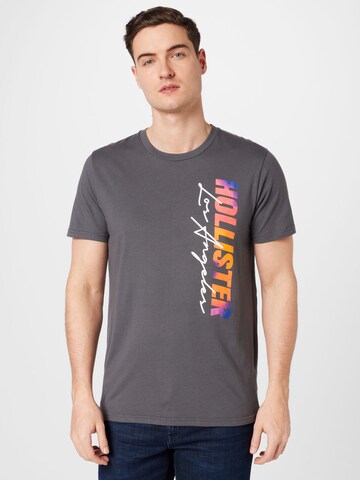 HOLLISTER - Camiseta en gris: frente