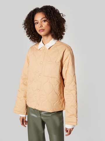 LENI KLUM x ABOUT YOU Between-Season Jacket 'Teresa' in Beige: front