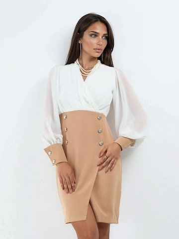 Robe MSN Collection en marron : devant