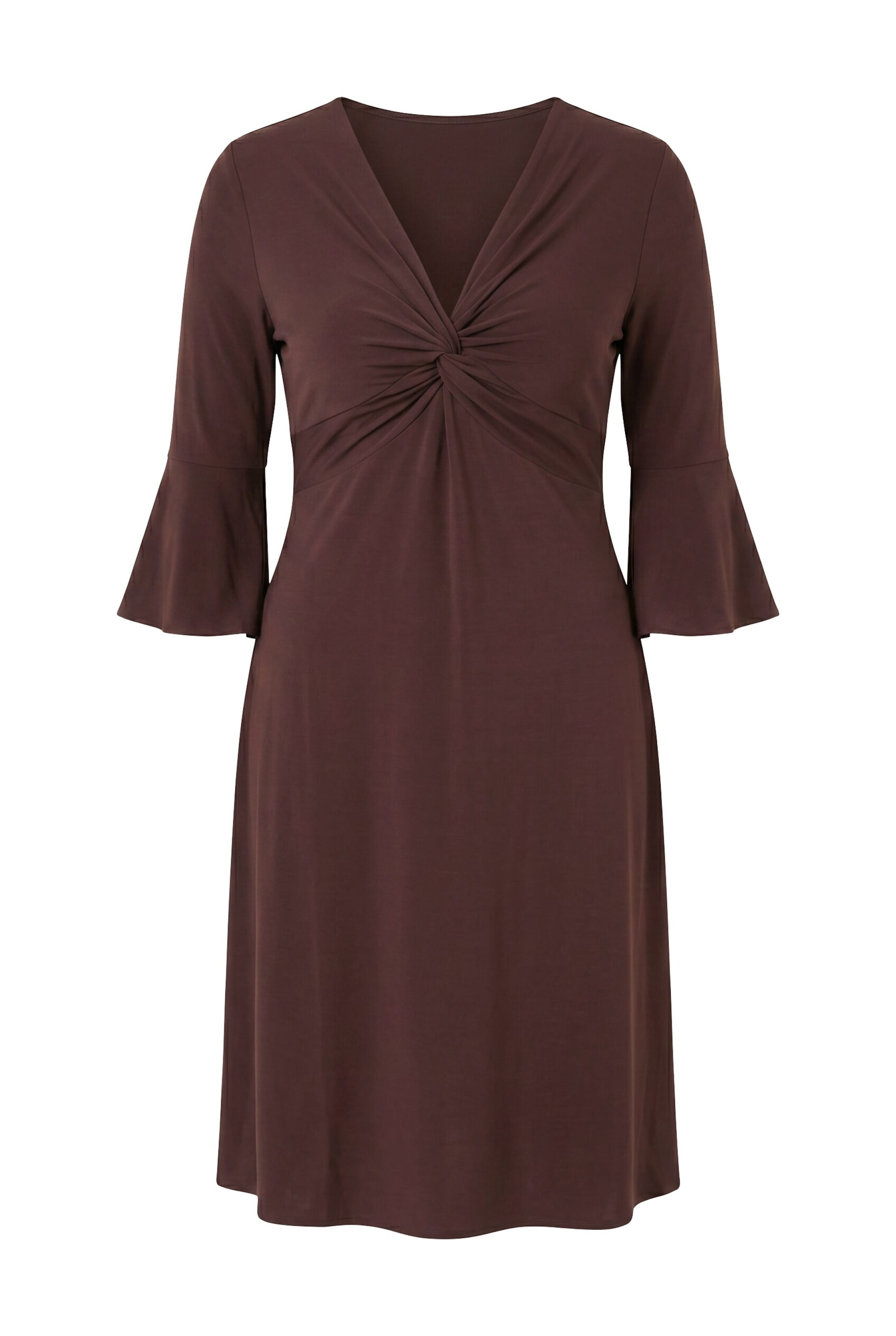 MIAMODA Midikleid in Braun: Vorderseite