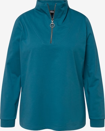 Ulla Popken Sweatshirt in Blauw: voorkant