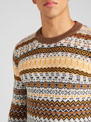 SELECTED HOMME Sweater 'Faro' in Brown