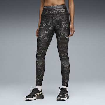 PUMA Skinny Sporthose 'League' in Grau: Vorderseite